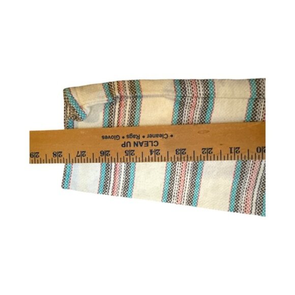 Roxy Baja Hoodie L | Woven Cotton Pullover | Boho Surf Drug Rug | Made in India - Picture 6 of 9